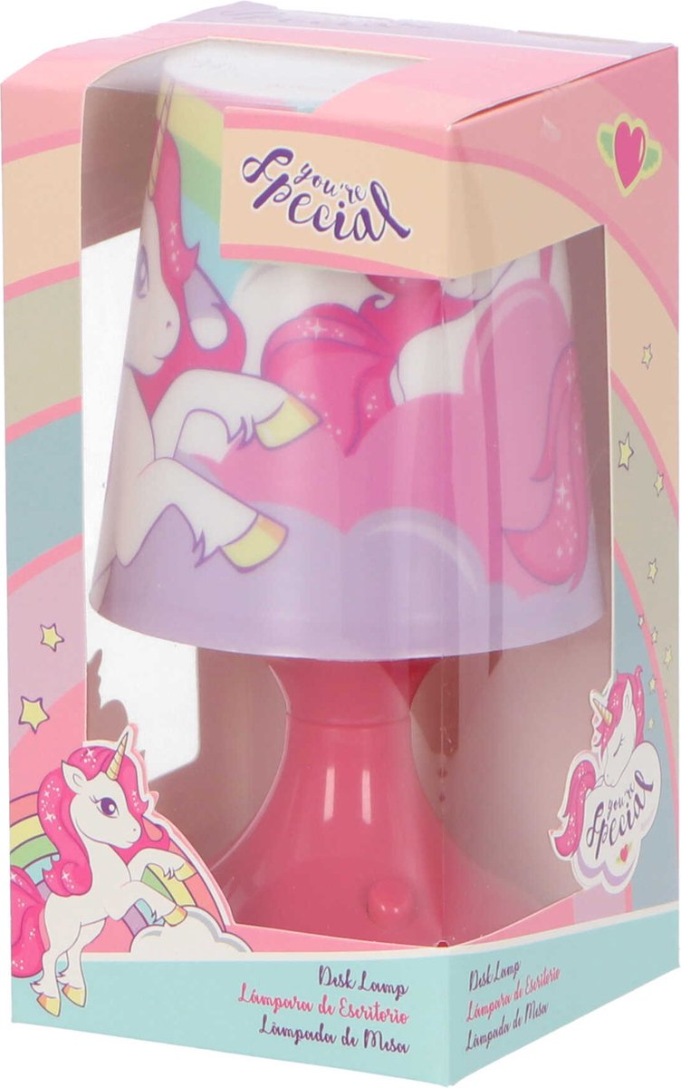 Luce Lampada Unicorno Comodino a Batterie Confezione Regalo - Kl11488