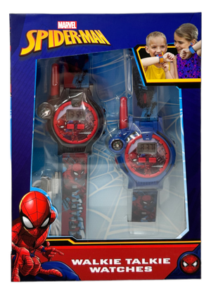 Orologio Walkie Talkie Spiderman MARVEL 2 Pezzi Multifunzione Radiotrasmittenti Torcia Bussola