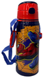 Borraccia in Alluminio con Cannuccia Spiderman MARVEL 600 Ml Apertura Automatica - Sp50073