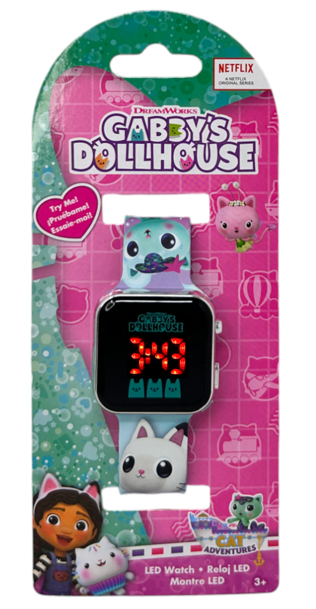 Orologio a LED Gabby's Dollhouse da Polso Digitale - Gd00077