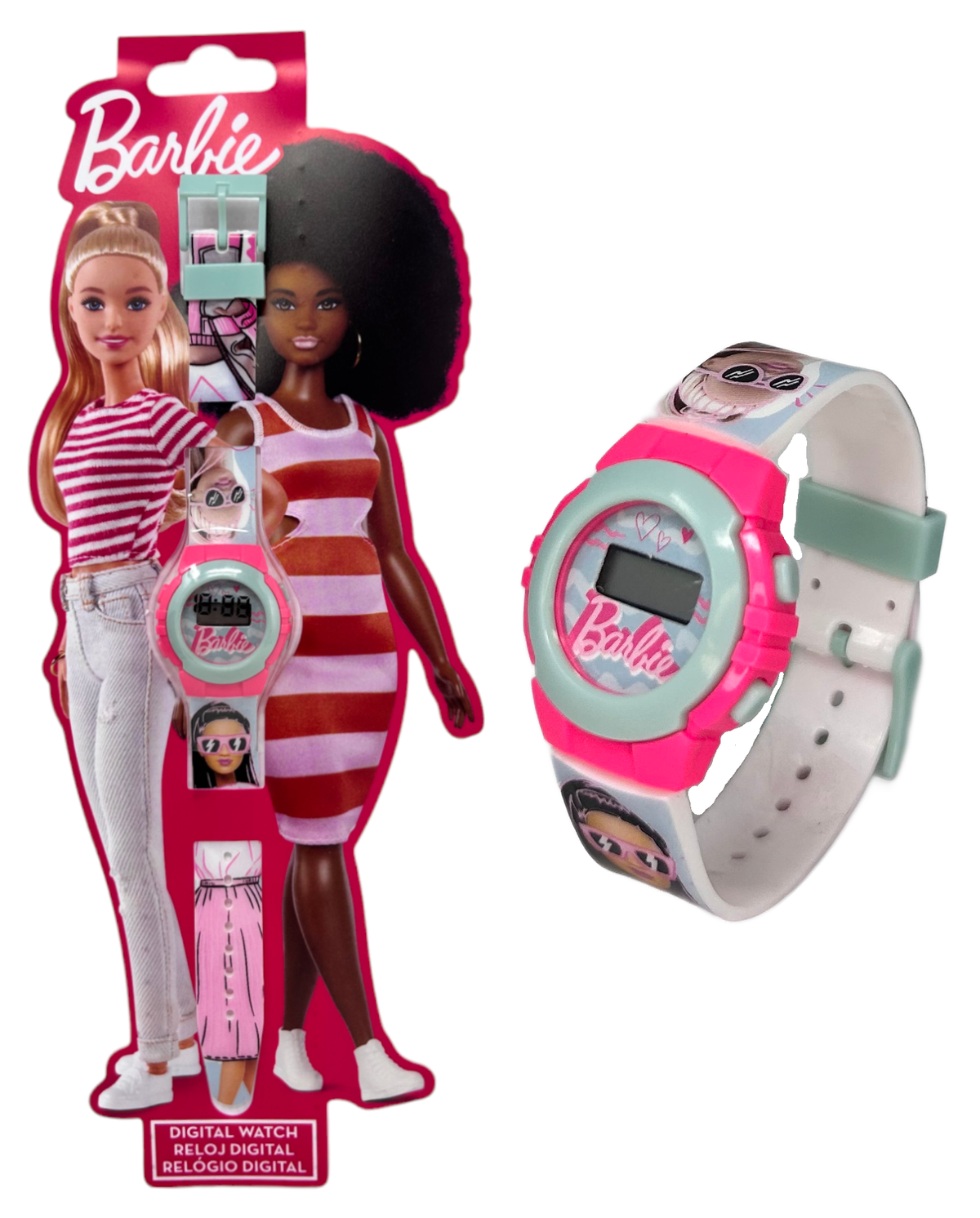 Orologio da Polso Digitale Barbie in Confezione Sagomata - Bb00009