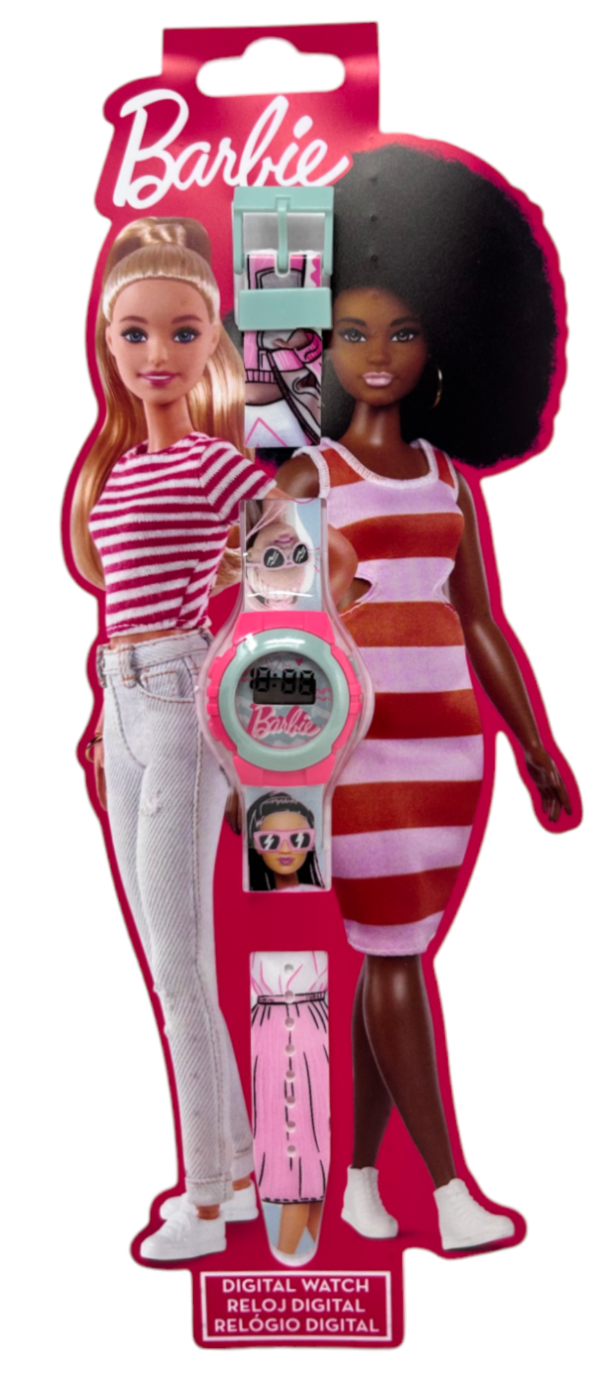 Orologio da Polso Digitale Barbie in Confezione Sagomata - Bb00009