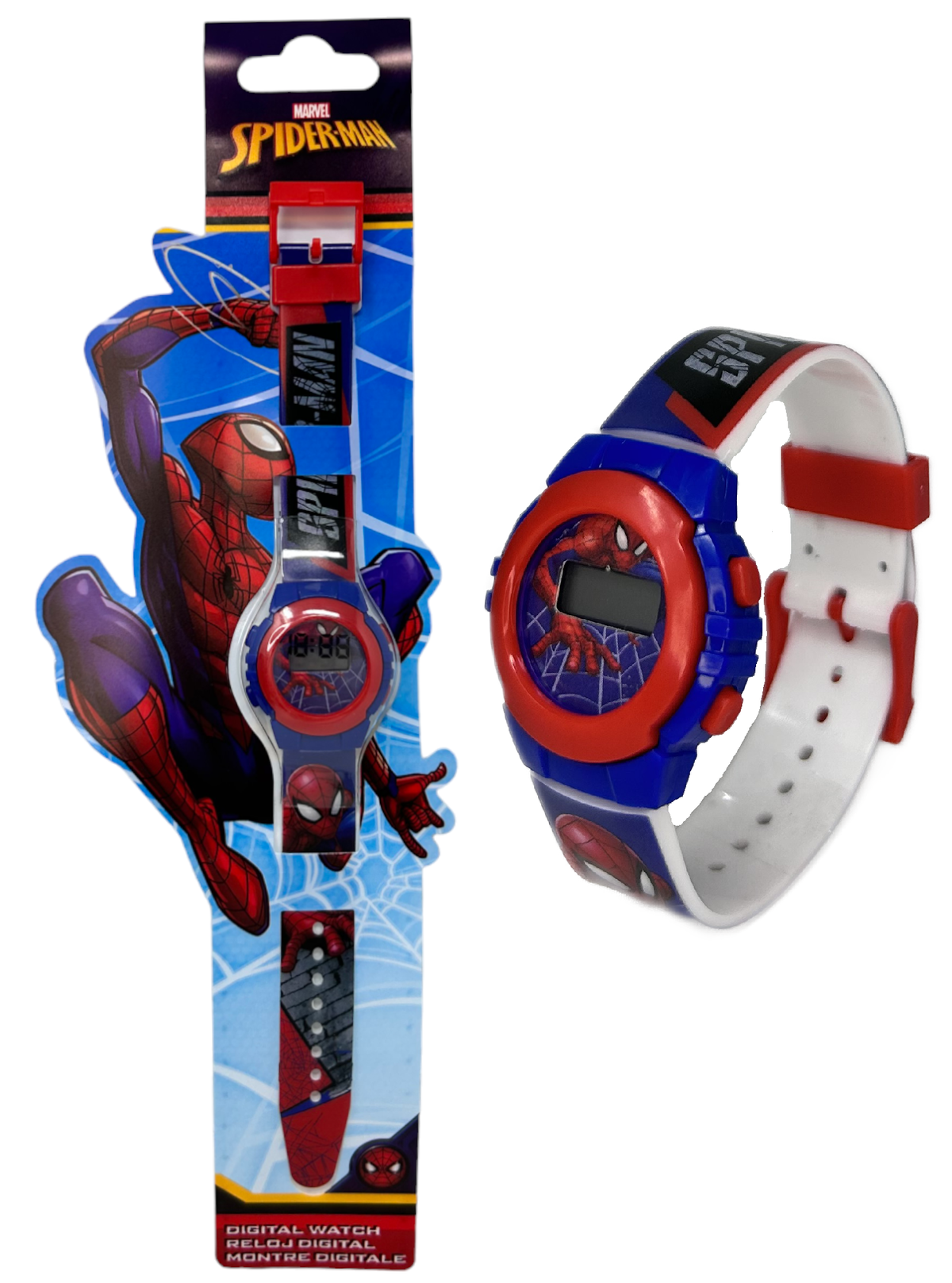 Orologio da Polso Digitale Spiderman MARVEL in Confezione Sagomata - Spd4972