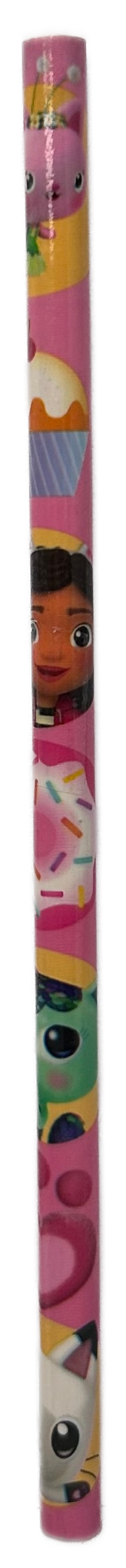 Set Cancelleria Gabby's Dollhouse 5 Pezzi Block Notes Matita Gomma Temperamatite e Righello - Gd00036