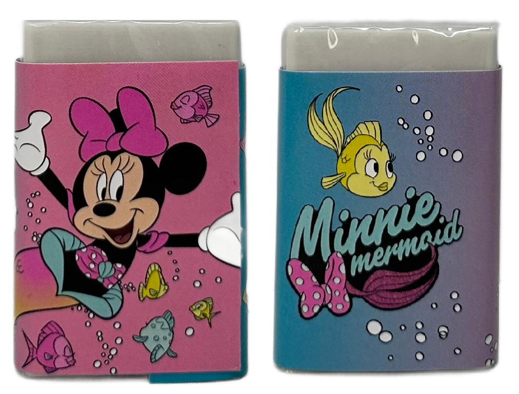 Set Cancelleria Minnie DISNEY 5 Pezzi Block Notes Matita Gomma Temperamatite e Righello - Mn30023