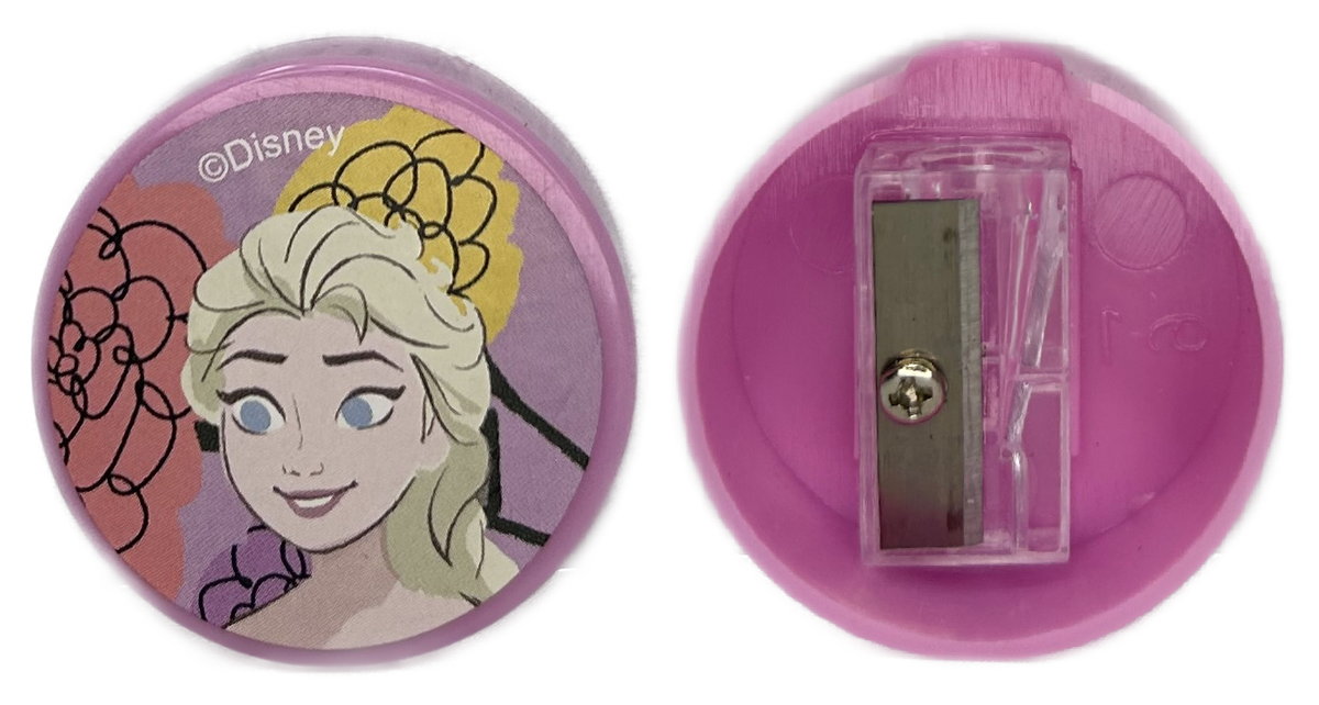 Set Cancelleria Frozen DISNEY 5 Pezzi Block Notes Matita Gomma Temperamatite e Righello - Fr50020