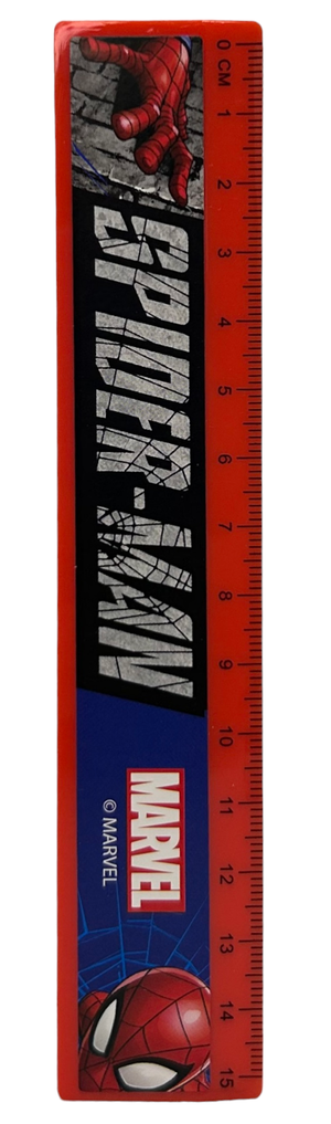Set Cancelleria Spiderman MARVEL 5 Pezzi Block Notes Matita Gomma Temperamatite e Righello - Sp50017