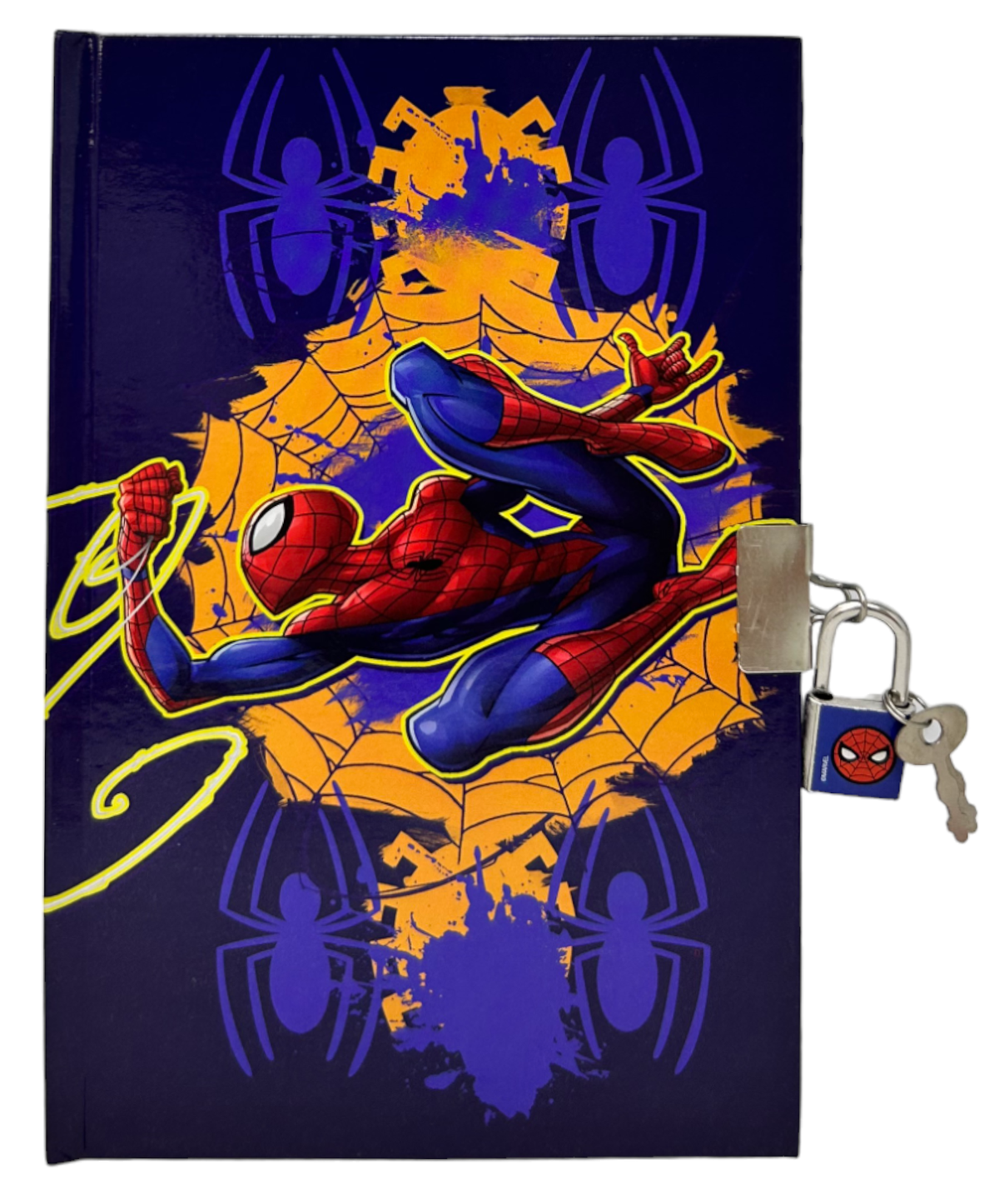 Diario Segreto con Lucchetto Spiderman MARVEL + Accessori in Confezione Regalo - Sp50069