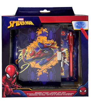Diario Segreto con Lucchetto Spiderman MARVEL + Accessori in Confezione Regalo - Sp50069