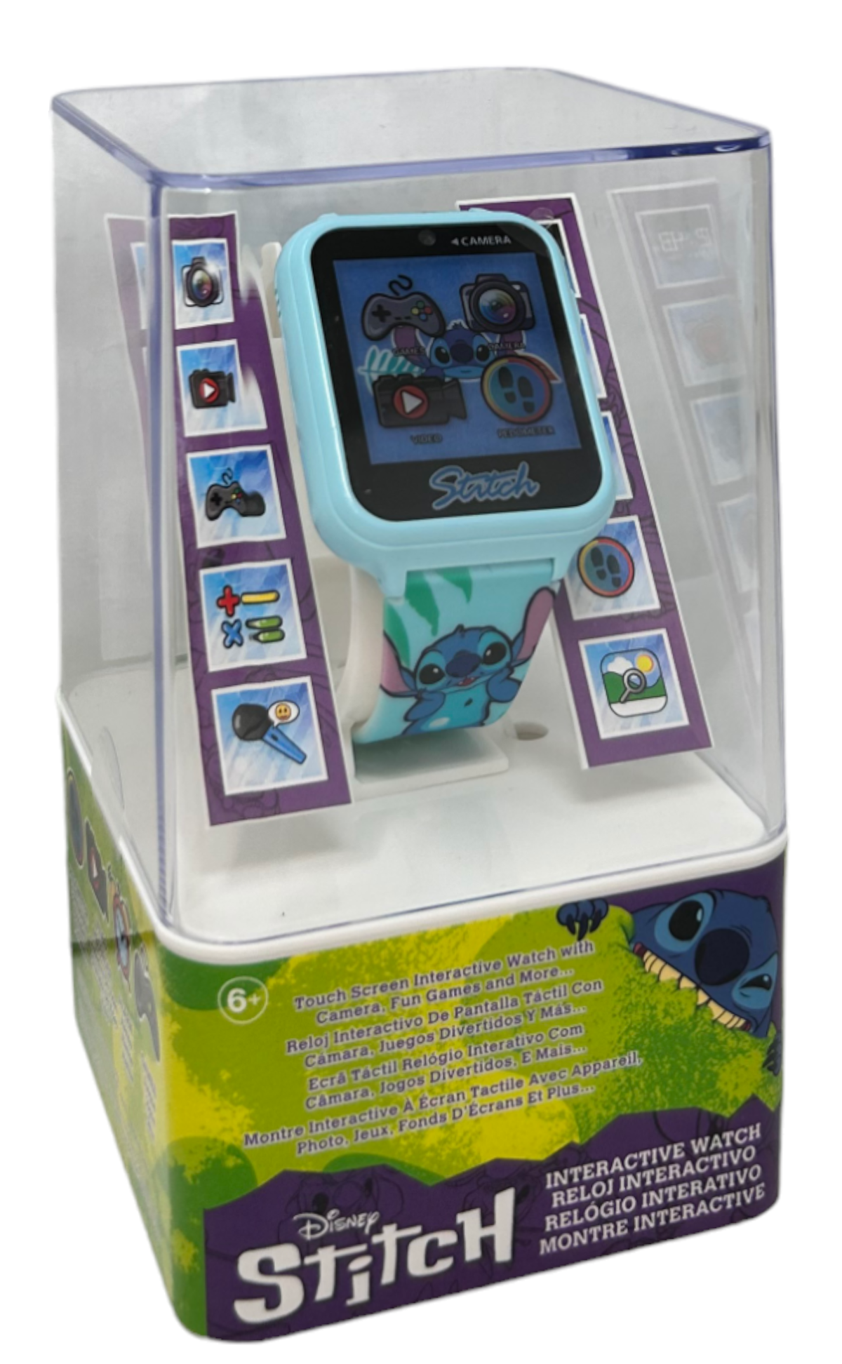 Orologio Interattivo Stitch DISNEY Smartwatch Gioco Multifunzione con USB - Las4027