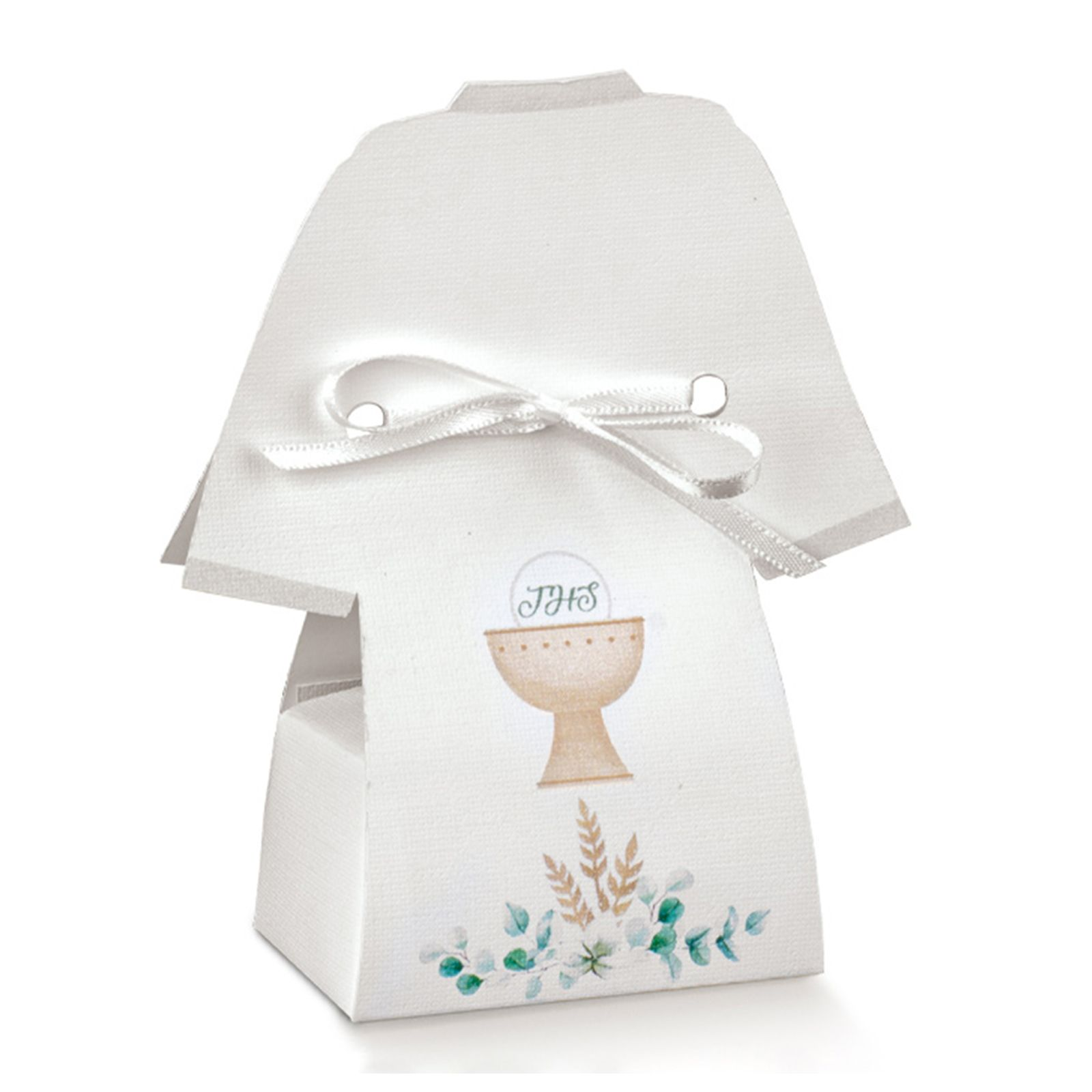 Bomboniera Astuccio Tunica con Confetti Prima Comunione Cerimonia 11,5x6x4 CM - 17844