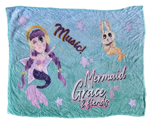 Tovaglietta Magica Sirene in Tessuto da Colazione Pranzo Cm.40x30 - Con0864-B