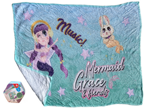 Tovaglietta Magica Sirene in Tessuto da Colazione Pranzo Cm.40x30 - Con0864-B