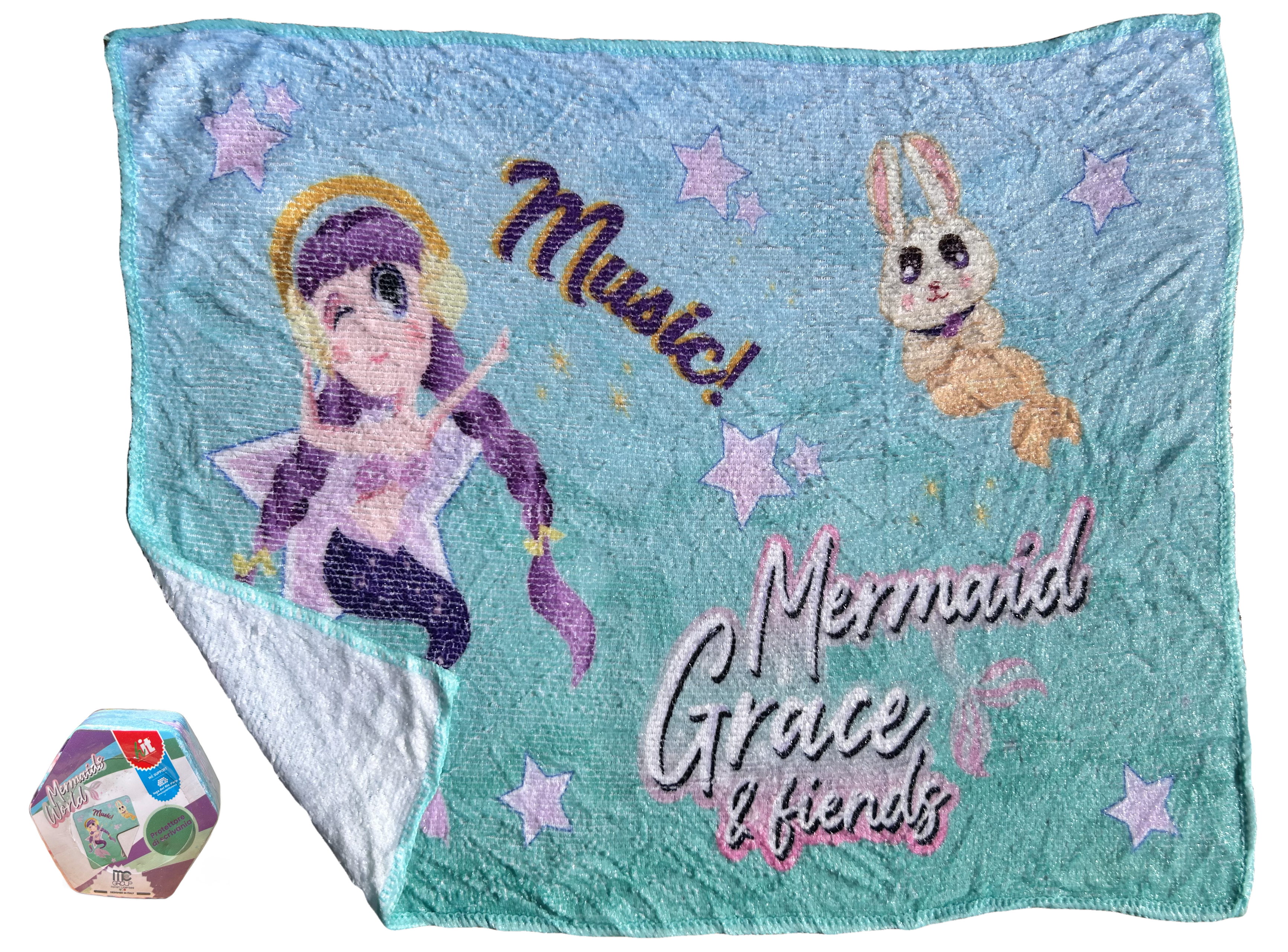 Tovaglietta Magica Sirene in Tessuto da Colazione Pranzo Cm.40x30 - Con0864-B