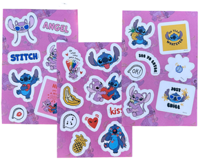Diario Segreto Glitter Angel Stitch DISNEY con Penna Magica e Accessori con Confezione - Lst0824
