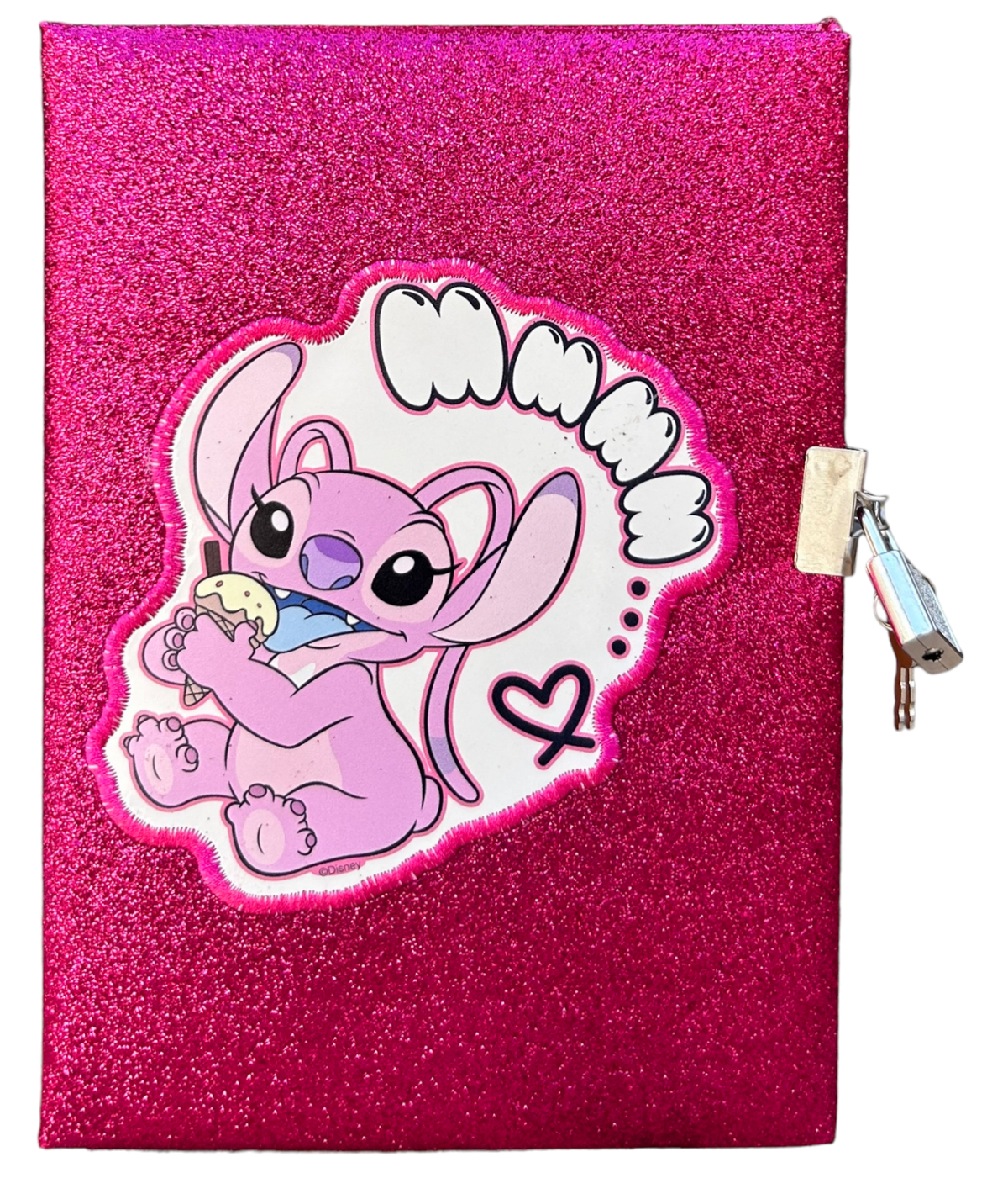 Diario Segreto Glitter Angel Stitch DISNEY con Penna Magica e Accessori con Confezione - Lst0824