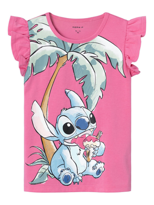 T-Shirt M.c. Stitch DISNEY Maglietta Bambina - 13230011fucsia