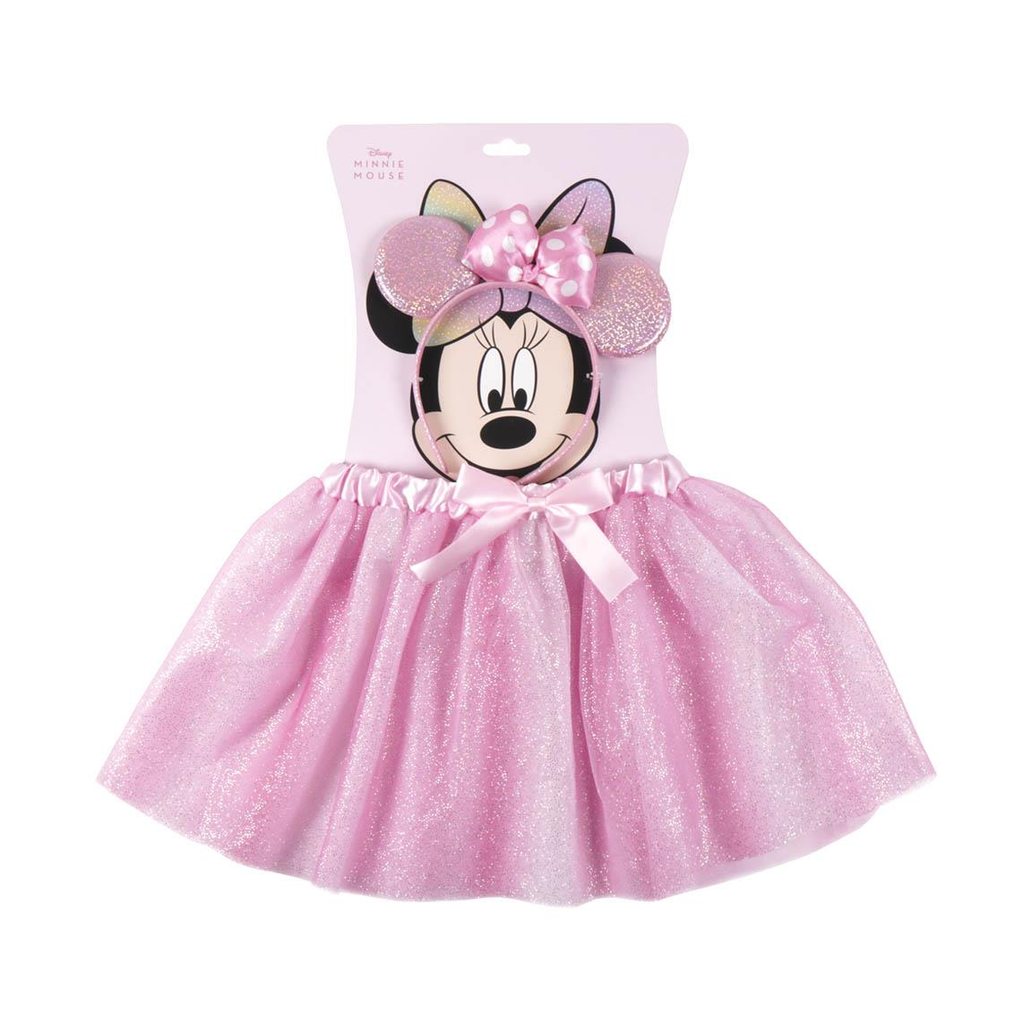 Set Travestimento Minnie DISNEY 2 Pezzi Gonna in Tulle Cerchietto con Orecchie Bambina - 2481