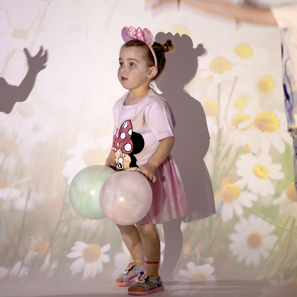 Set Travestimento Minnie DISNEY 2 Pezzi Gonna in Tulle Cerchietto con Orecchie Bambina - 2481