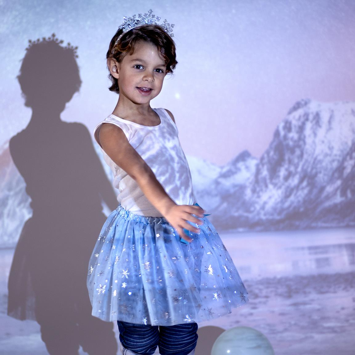 Set Travestimento Frozen DISNEY 2 Pezzi Gonna in Tulle Cerchietto con Coroncina - 2479