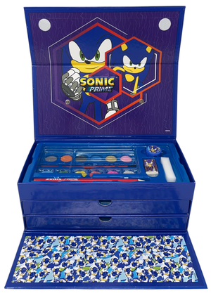 Colori Sonic Prime 52 Pezzi Kit Pennarelli Acquerelli e Pastelli Scatola con Cassetti - 2871