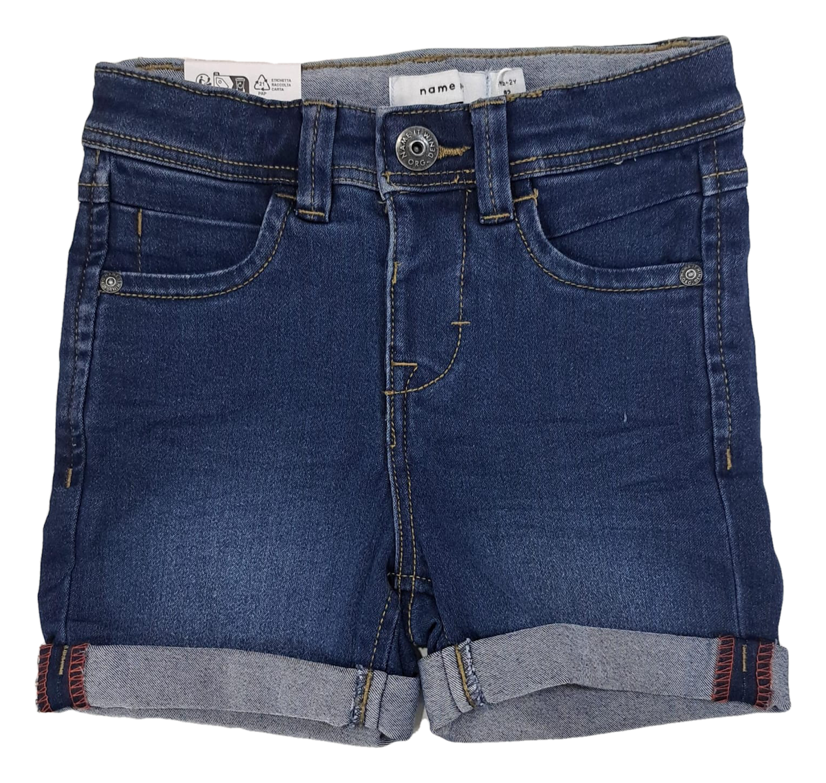 Bermuda in Jeans con Vita Regolaboile Pantaloncini Bambino - 13150022