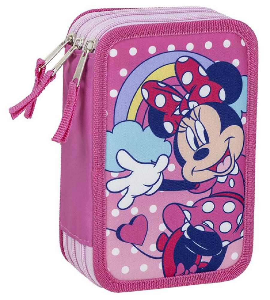 Astuccio Scuola Minnie Mouse DISNEY Multiscomparto 3 Zip Portacolori Giotto - 1260