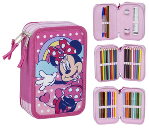 Astuccio Scuola Minnie Mouse DISNEY Multiscomparto 3 Zip Portacolori Giotto - 1260