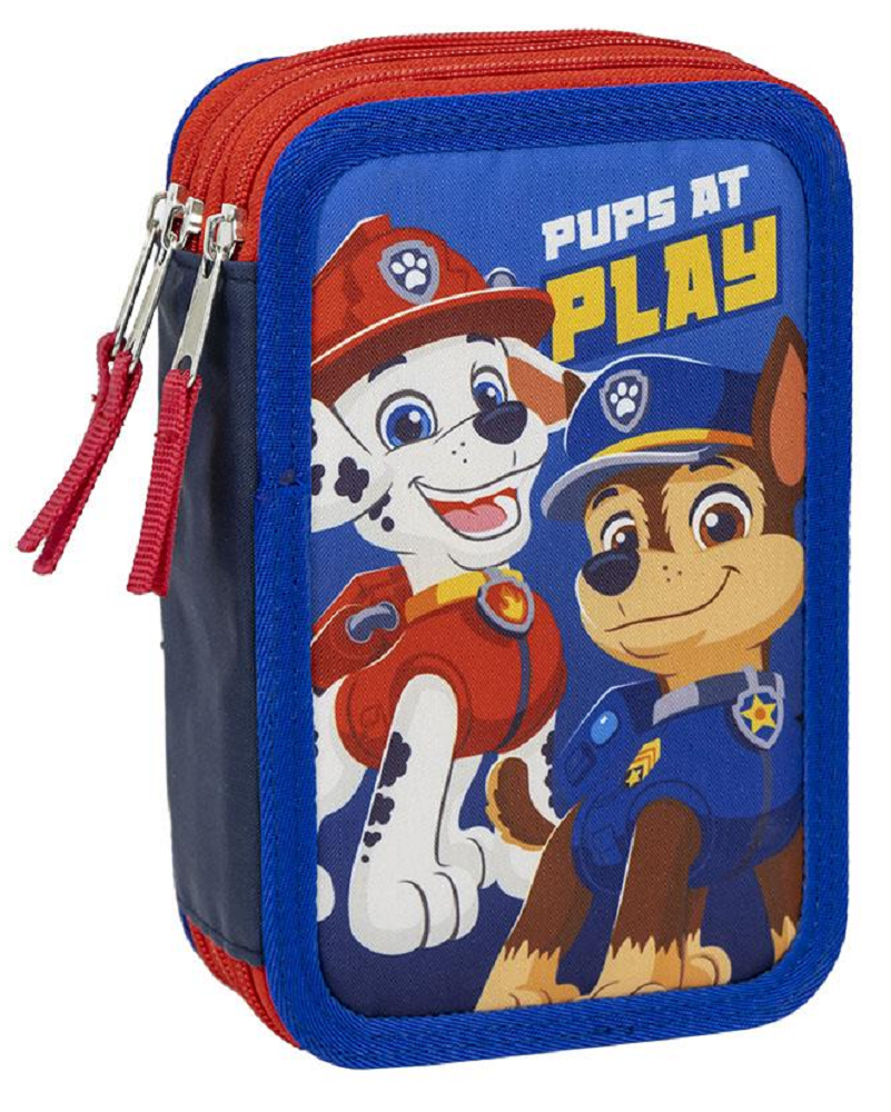 Astuccio Scuola Paw Patrol Multiscomparto 3 Zip Portacolori Giotto - 1262