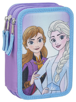 Astuccio Scuola Frozen DISNEY Multiscomparto 3 Zip Portacolori Giotto - 1296
