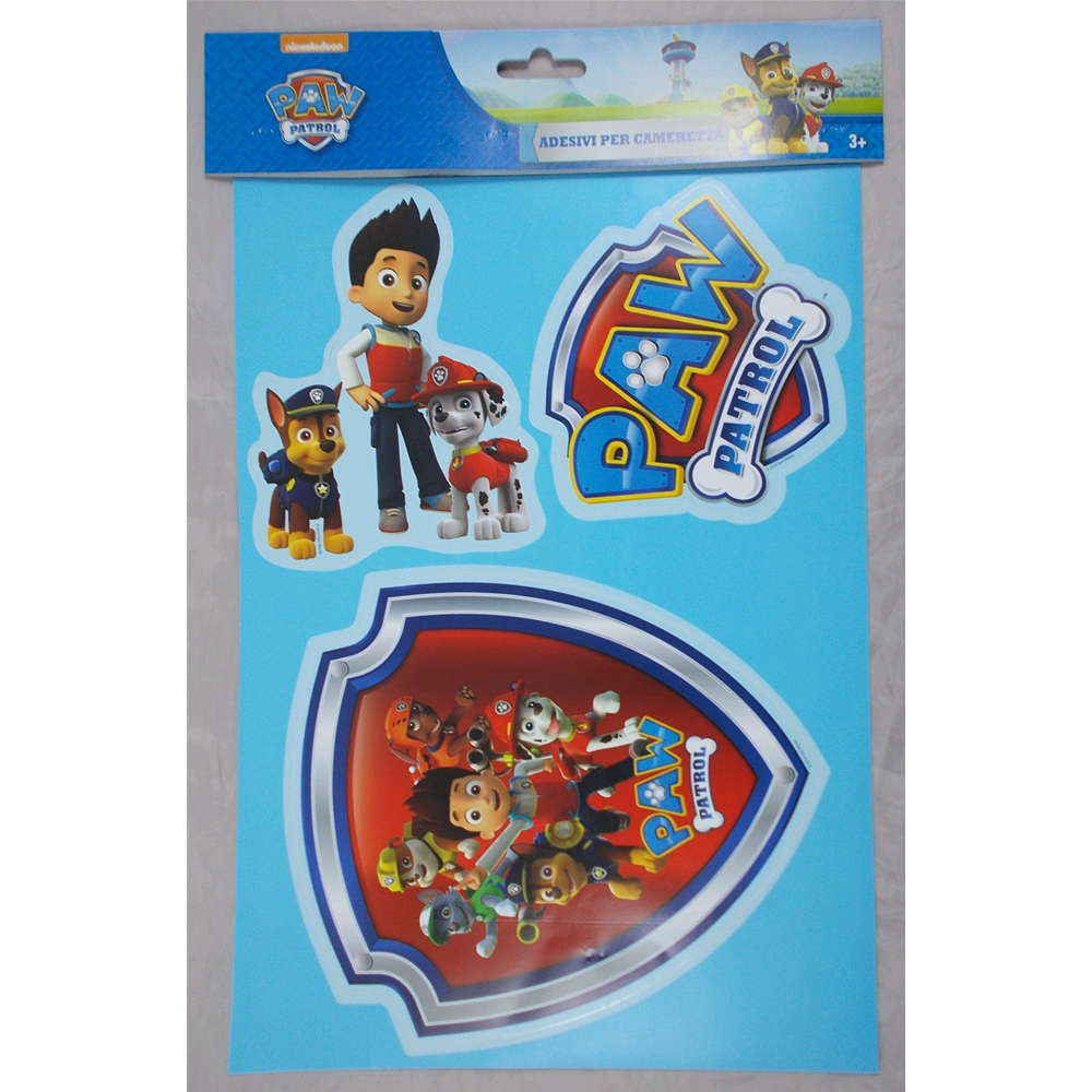 Decori Adesivi Removibile Paw Patrol 1 Foglio Cm. 40x28 - 160133