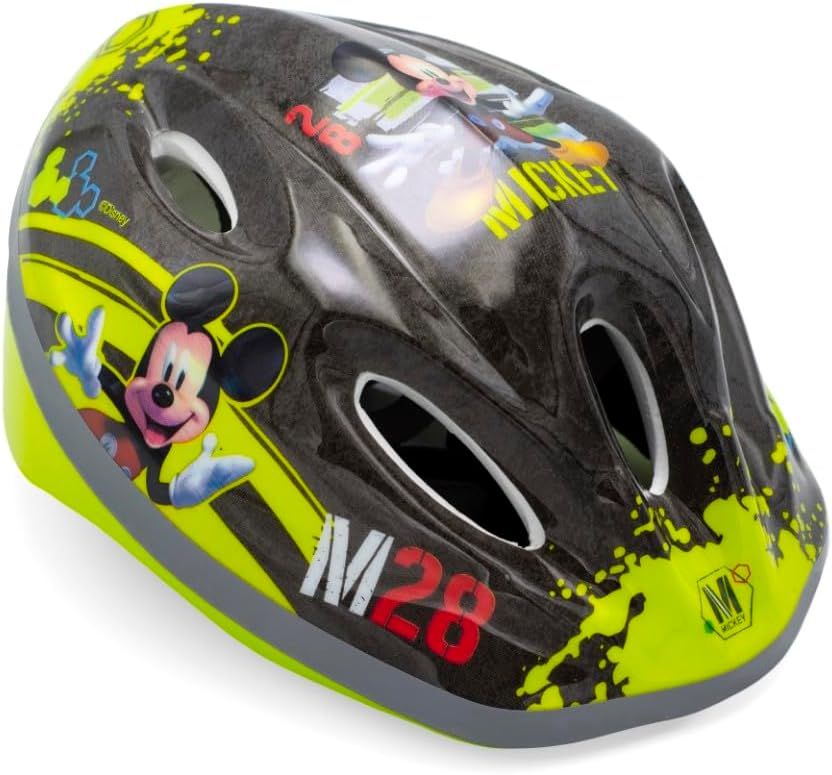 Casco Protettivo Topolino Mickey Mouse DISNEY Regolabile 52-56 CM Bici- 59083