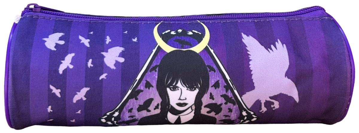 Tombolino Astuccio Mercoledì Addams Wednesday Portacolori Penne 23 CM - 503645