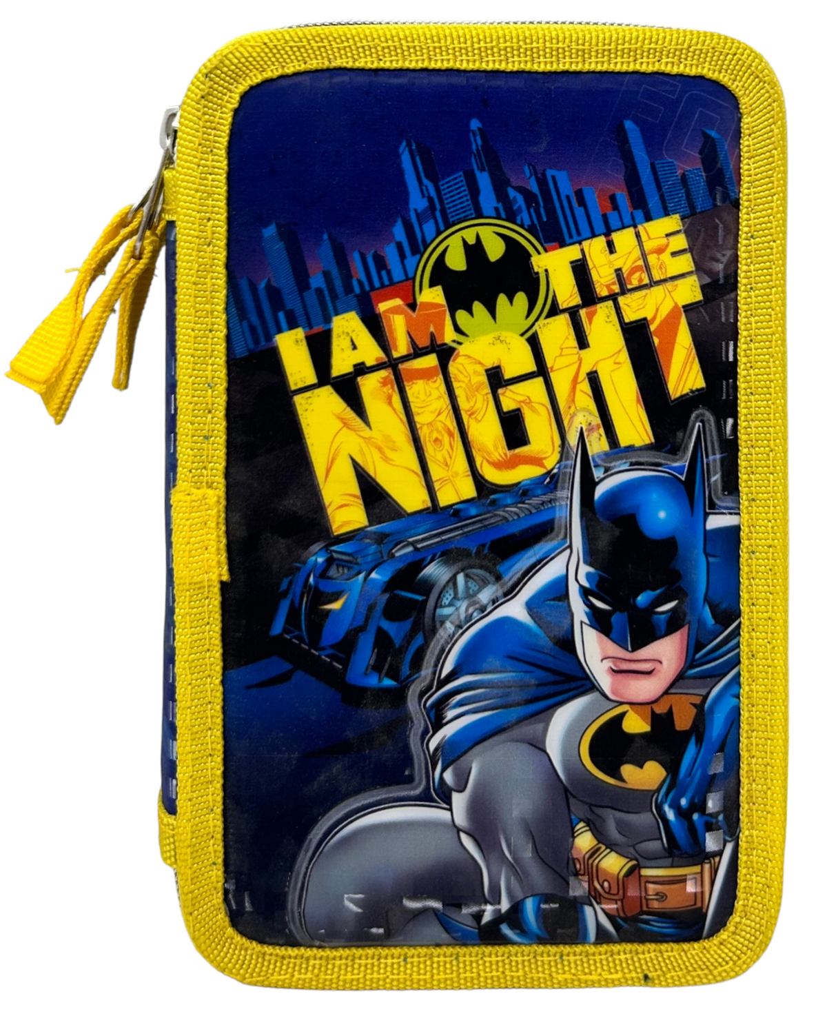 Astuccio Scuola 3d Batman DC Multiscomparto 3 Zip Portacolori Pennarelli Giotto - Ba0972