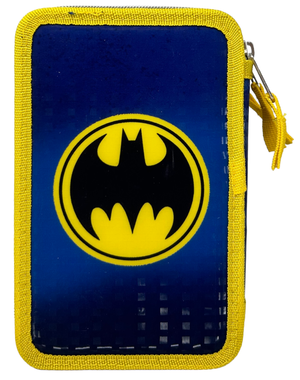 Astuccio Scuola 3d Batman DC Multiscomparto 3 Zip Portacolori Pennarelli Giotto - Ba0972