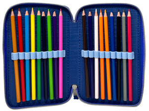 Astuccio Scuola 3d Paperino Donald DISNEY Multiscomparto 3 Zip Portacolori Pennarelli Giotto - Dd0972