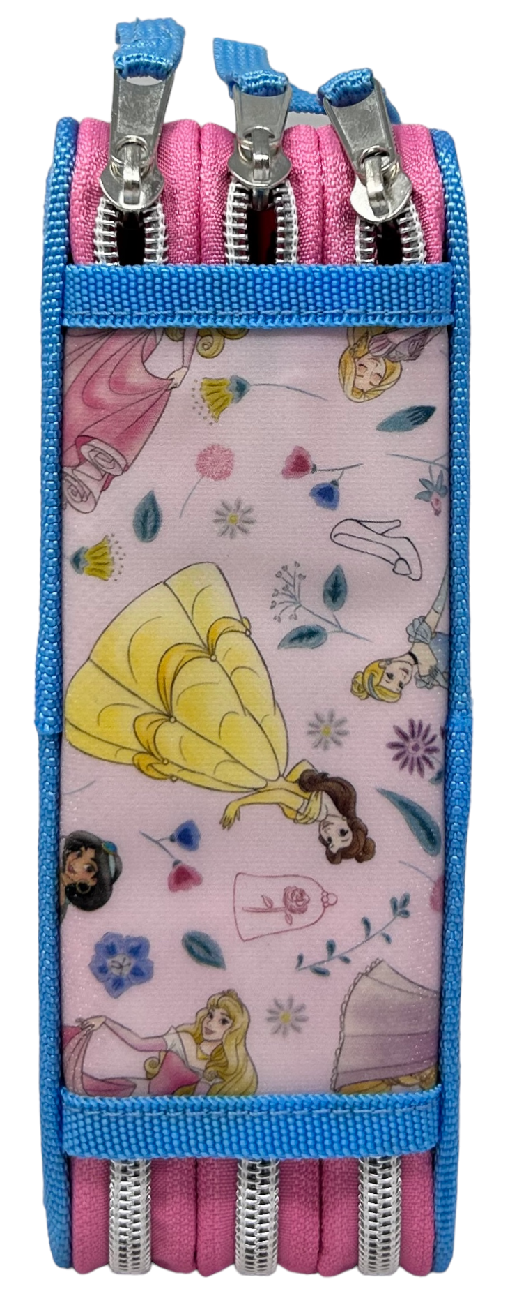 Astuccio Scuola 3d Principesse DISNEY Multiscomparto 3 Zip Portacolori Pennarelli Giotto - Pr0972