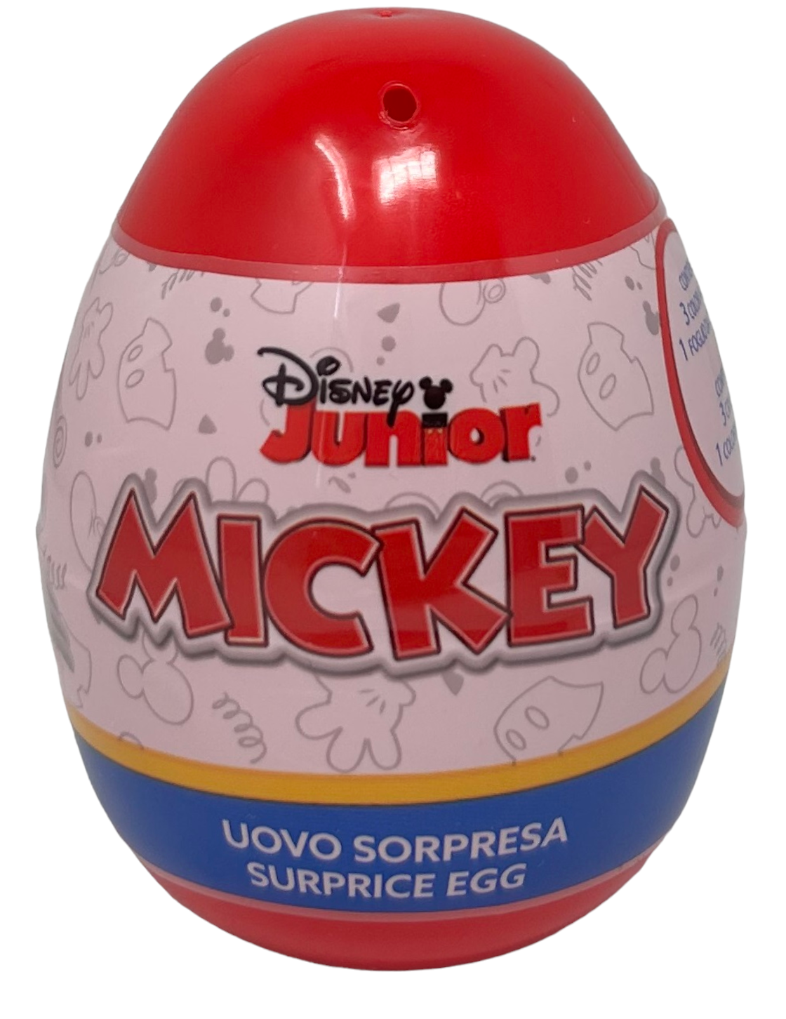 Mini Uovo con Sorpresa Topolino Mickey DISNEY Ovetto con Kit da Colorare -  Mic0940
