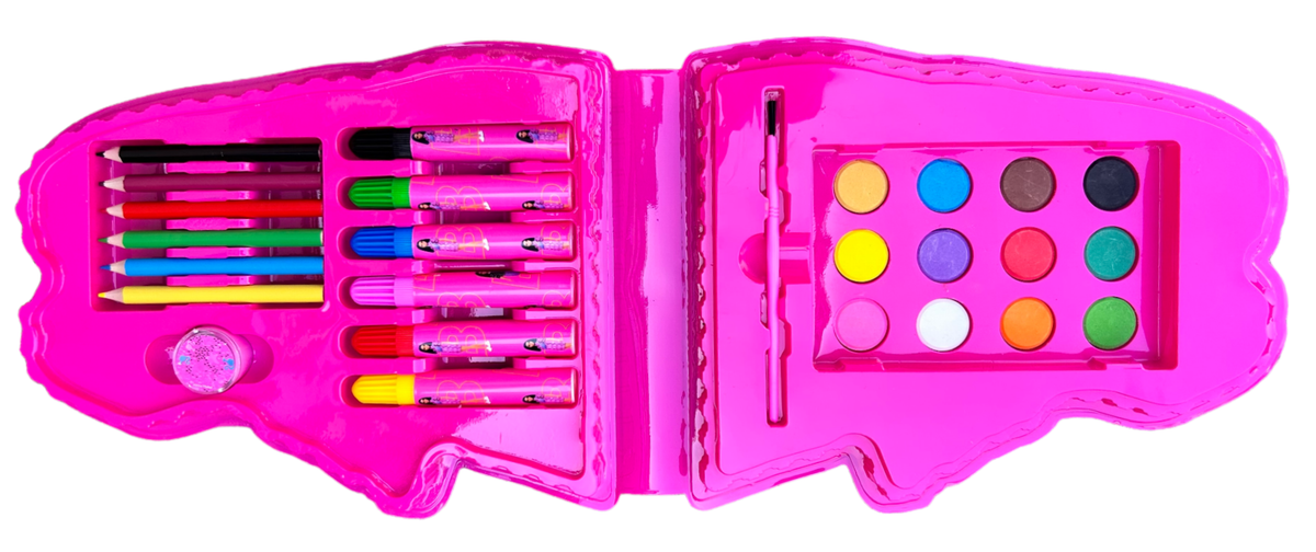 Mini Set per Colorare Barbie 26 Pezzi in Confezione Sagomata - Br0830