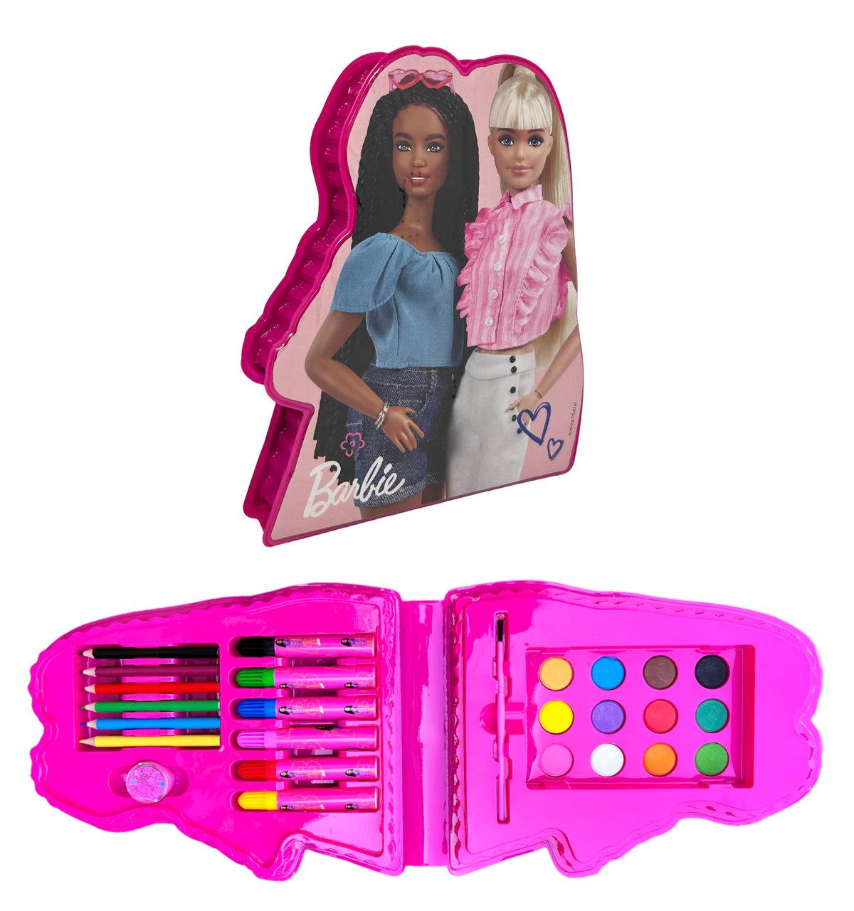 Mini Set per Colorare Barbie 26 Pezzi in Confezione Sagomata - Br0830