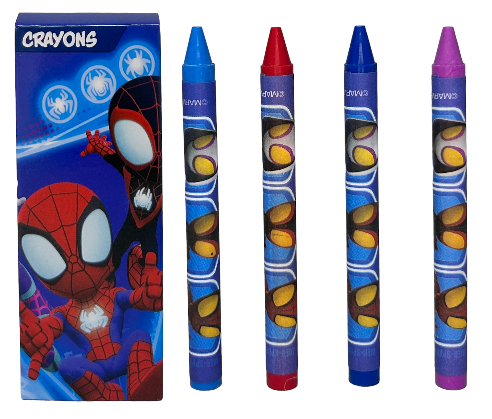 Set Cancelleria Spidey e i Suoi Fantastici Amici MARVEL 12 Pezzi Disegni Colori Stickers Timbri - Sp50068
