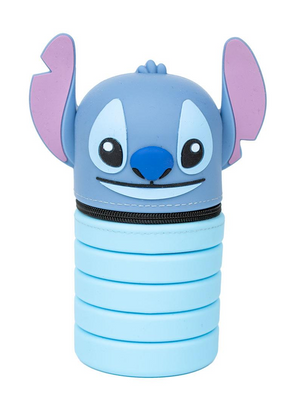Tombolino in Silicone Stitch DISNEY Astuccio Estensibile Portacolori 19 CM con Personaggio 3d - 1213