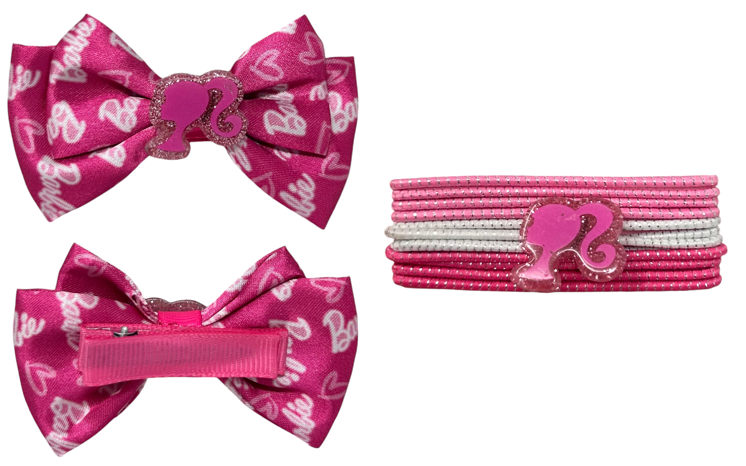 Set Accessori Capelli e Collana Barbie 14 Pezzi Elastici Fermaglio - B09132mc