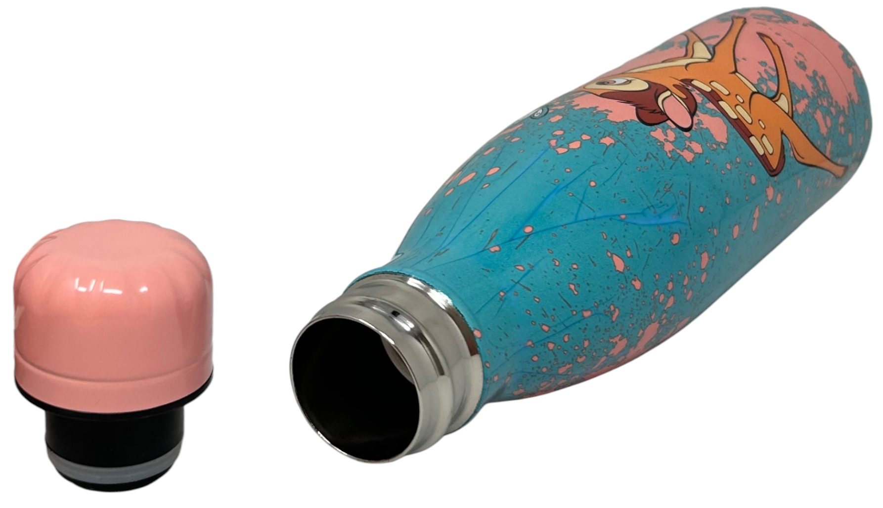 Bottiglia Termica in Acciaio Inossidabile Bambi DISNEY con Tappo Svitabile 500 Ml -D08997te/r
