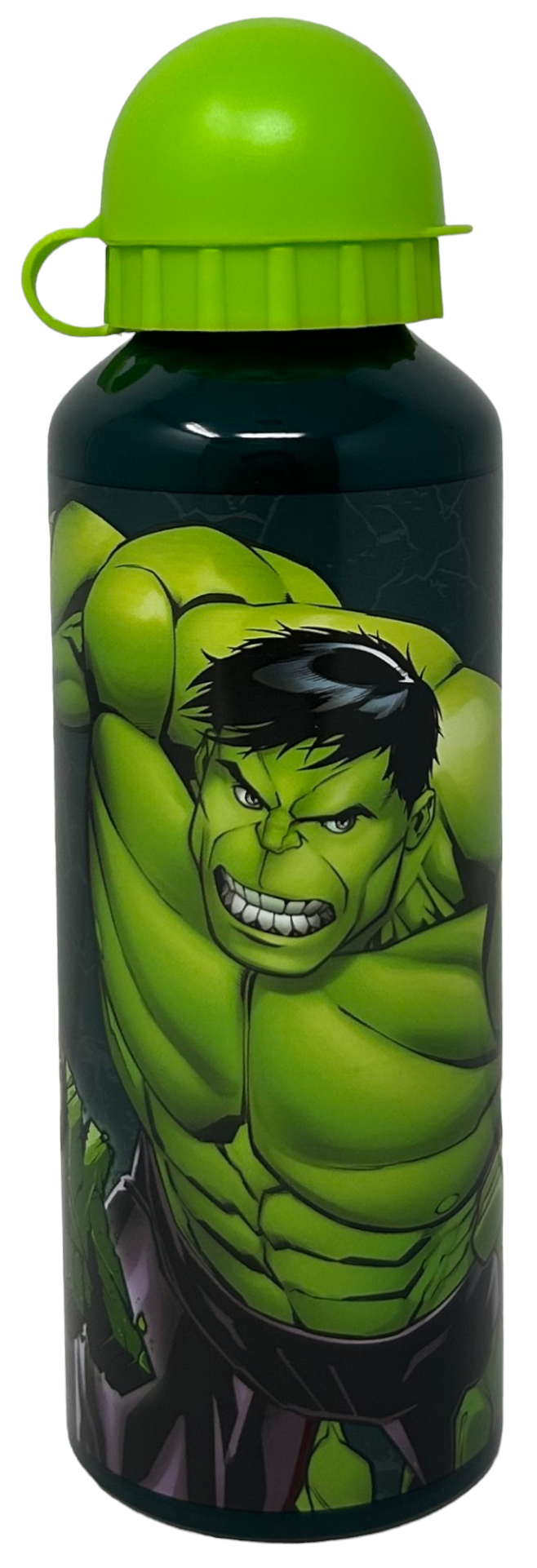 Borraccia in Alluminio Hulk Avengers MARVEL con Beccuccio e Coperchio 500 Ml - M09092mc/vs