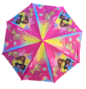 Ombrello per Bambine Barbie con Apertura Manuale 8 Raggi - B09043mc
