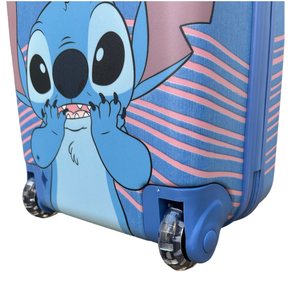 Trolley da Viaggio Stitch DISNEY Mini Valigia 2 Ruote in ABS Manico Allungabile - D09294mc