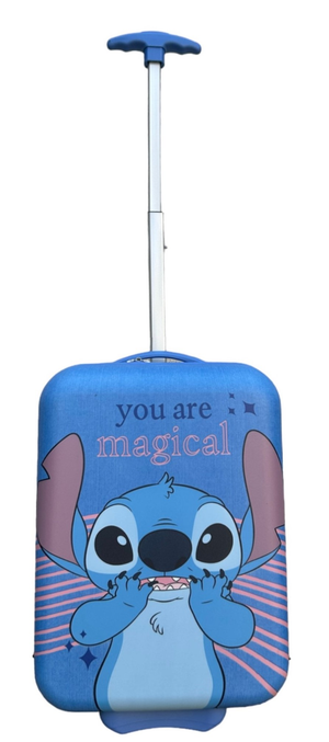 Trolley da Viaggio Stitch DISNEY Mini Valigia 2 Ruote in ABS Manico Allungabile - D09294mc