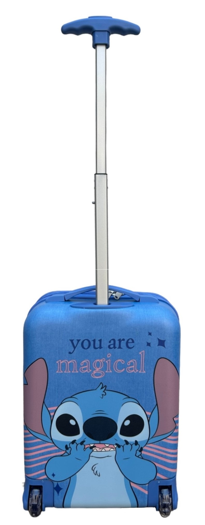 Trolley da Viaggio Stitch DISNEY Mini Valigia 2 Ruote in ABS Manico Allungabile - D09294mc