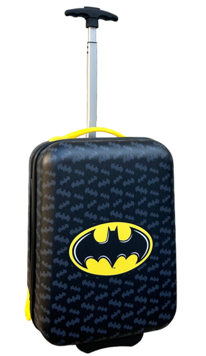 Trolley da Viaggio Batman Mini Valigia 2 Ruote in ABS Manico Allungabile - L09298mc